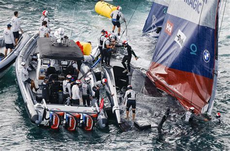 prada cup american magic capsize|american magic capsize damage.